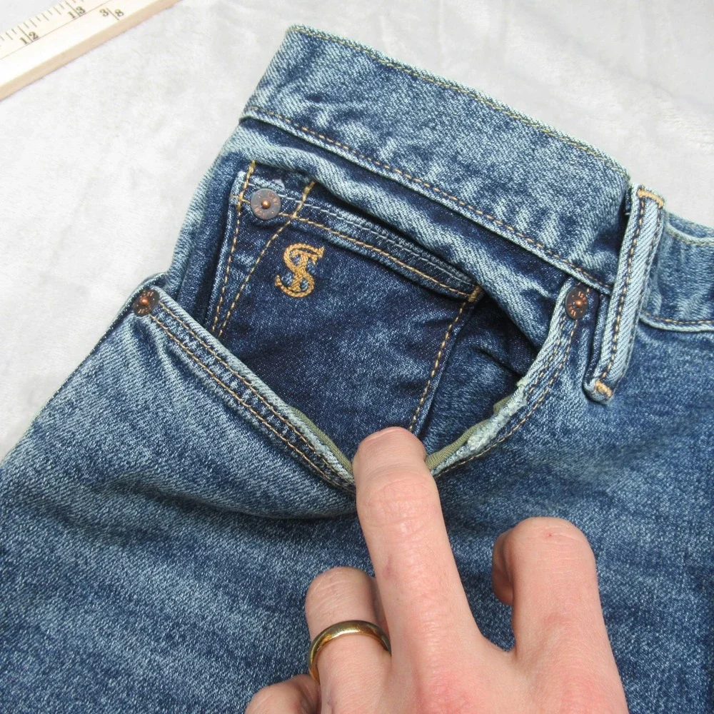 Todd Snyder Jeans Mens 32x29 Blue‎ Denim Stretch 5 Pocket Medium Wash Everyday